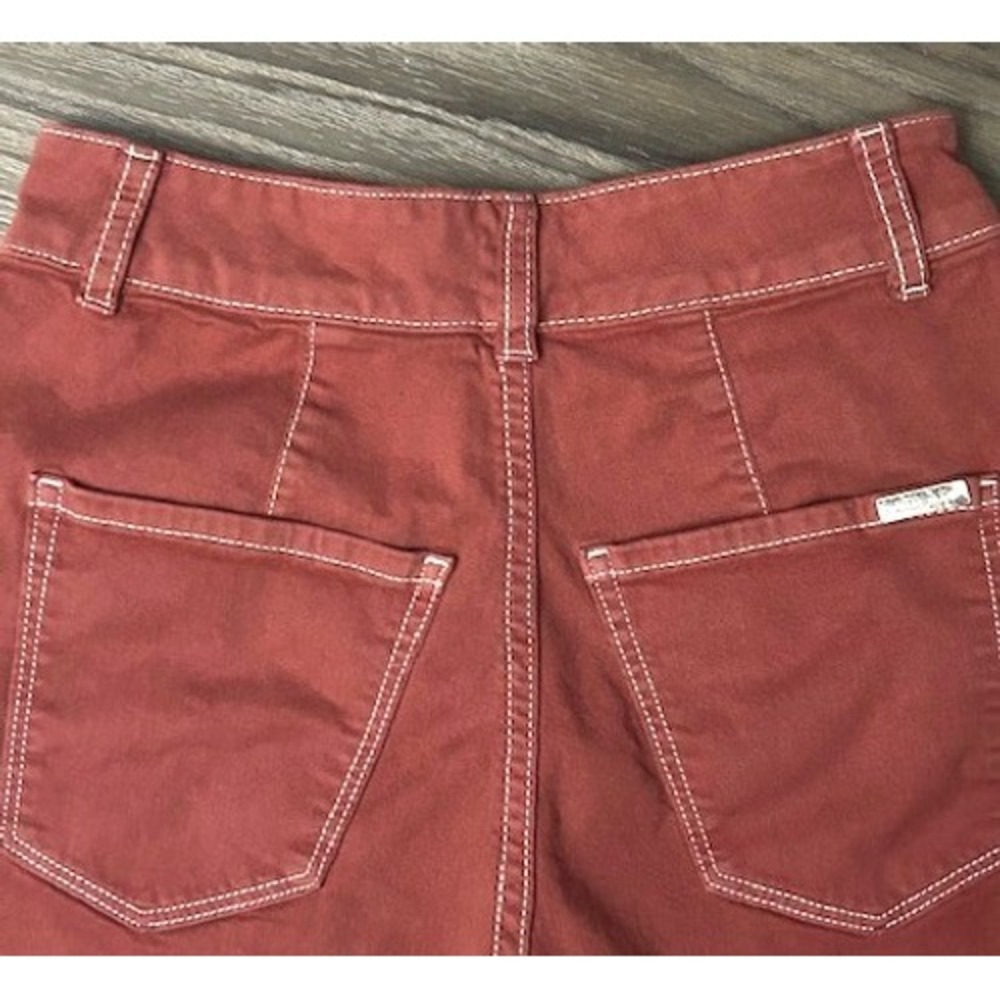 White House Black Market Womens Extra High-Rise The 5" Short Rust Red Size 00 - Picture 12 of 13